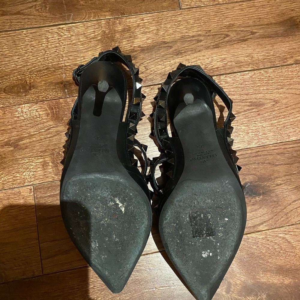 Escarpins Valentino Rockstud En Daim Noir - Taille 35.5 (US 5.5) - Neuf Avec Boîte